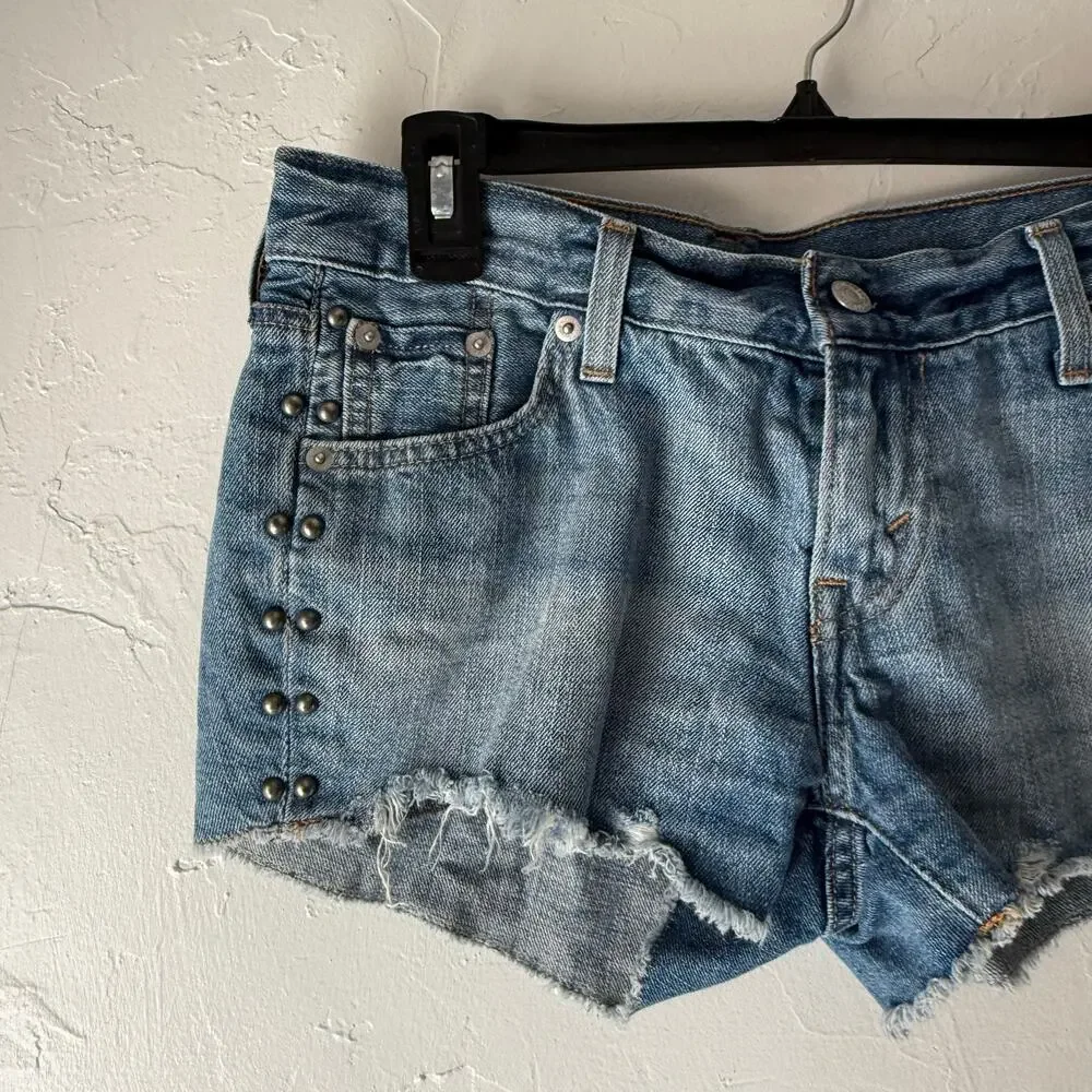 Silver W 30 L 3 Avery Shorts Silver Jeans Short‎ Cut Off